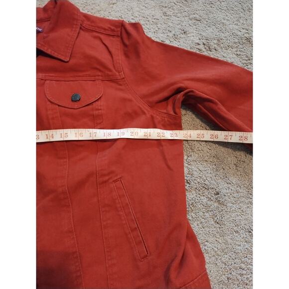 Jessica London Rust/Burnt Orange Denim Women's Jacket Size 18 - Picture 6 of 8